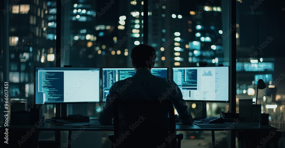 Poster an lone hacker invades a government data server and infects the system with an exploit software. his