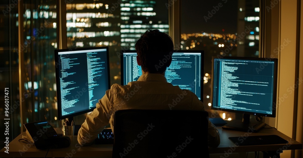Poster hacker attacks government data servers and infects them with a malware exploit. his hideout place is