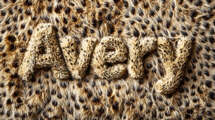 Leopard Fur personalized name postcard perfect for decor.