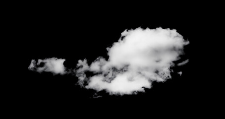 white cloud on black background. Wide sky and clouds dark tone.