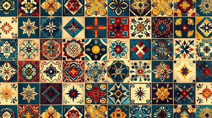 traditional quilt pattern wallpaper