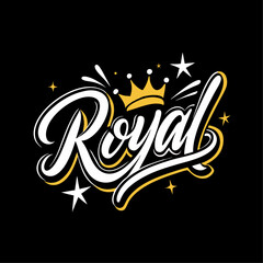 royal crown t-shirt design.