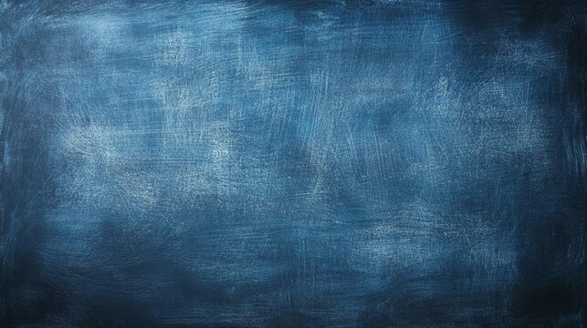 clean and blank dark blue chalkboard texture providing an ideal backdrop for back to school projects, announcements, and educational visuals