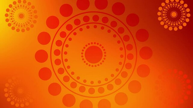 Indian Festival background design with colorful round floral