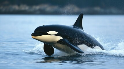 Obraz premium Orca Hunting in its Natural Habitat