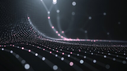 Intricate Artificial Intelligence Network Unfolding in a Futuristic Digital Space, Illuminated with Data Points and Connections
