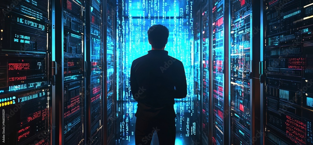 Poster hackers stealing data anonymously. online security, data protection, cybercrime concept.