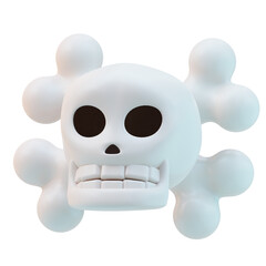 3D Skull and Crossbones