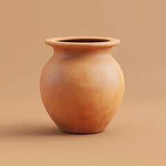 3D Pottery Icon: Ceramic Art and Crafting Illustration Logo