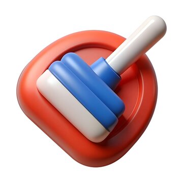 recommend clip art: 3D cartoon plunger icon. perfect for cleaning. plumbing. bathroom. and toilet related concepts.