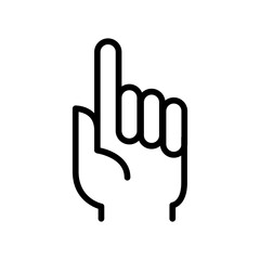 Obraz premium Pointing icon