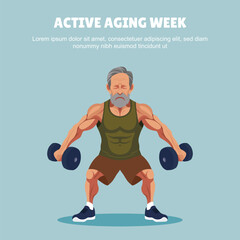 Active Aging Week background.