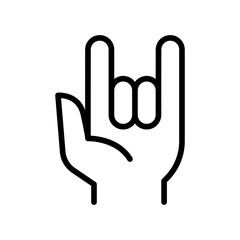 Obraz premium Love hand sign icon
