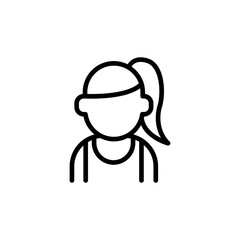 Sportswoman icon