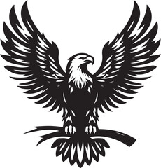 Eagle Silhouette Vector Art illustration