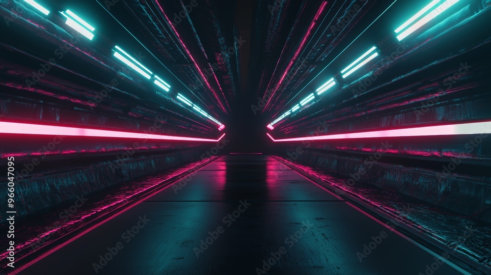 Poster an equalizer effect science fiction background with a sci-fi and cyber theme.