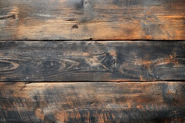 Weathered Wooden Boards with Natural Grain Patterns
