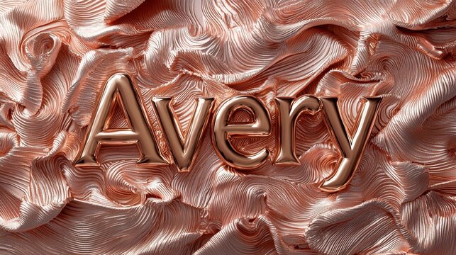 Rose Gold personalized name postcard perfect for decor.