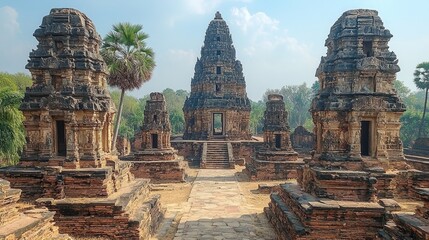 Fototapeta premium Exploring Ancient Temples and Ruins: A Journey Through History