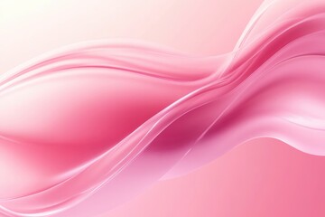 Obraz premium Soft Pink Wave. Abstract Graphic Illustration with Modern Design
