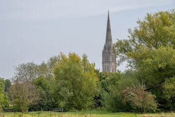 Salisbury cathedral Britain’s tallest spire Wiltshire England