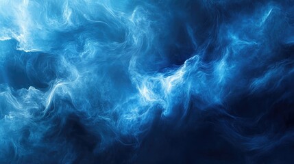 Obraz premium Vibrant Abstract Art: Cold Wave of Creativity in Blue