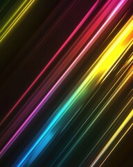 Fototapeta premium Glowing Abstract Striped Background with Modern Futuristic Design
