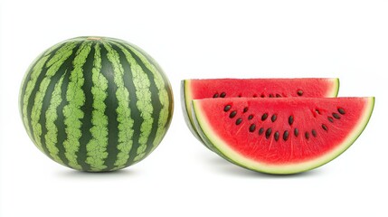 Watermelon isolated stock photo on white background