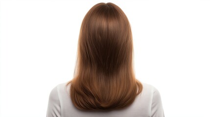Naklejka premium Woman isolated stock photo on white background. Hair of a woman