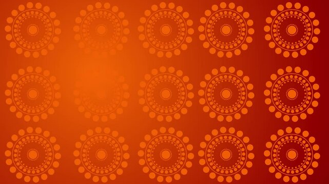 Indian Festival background design with colorful round floral