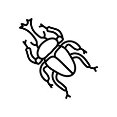 Toy Insect Outline Icon, Vector illustration