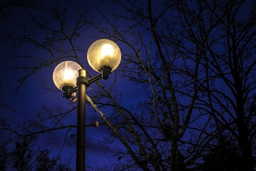 street lantern in the night