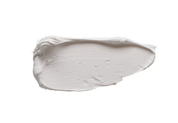 Impressive stroke of white acrylic paint on a clean white background. The brush is ideal for creative projects, background designs or illustrations where cleanliness and sophistication are required.