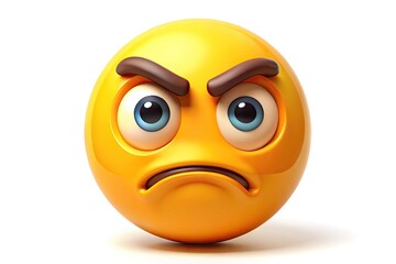 Disgruntled Emoji Expressing Frustration, With Furrowed Brow, Downturned Mouth, And Crossed Arms