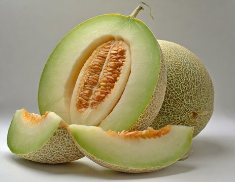 melon on a plate