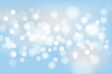 Colorful Bokeh Lights on Blue Background. Vector Illustration Of Wallpaper Backdrop For Party, Holiday, Festival