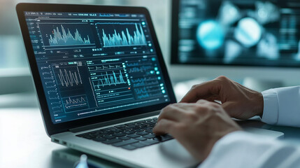 Data analytics tools help doctors analyze trends in patient outcomes and population health.