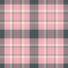 Symmetry tartan textile plaid, customizable background texture vector. Color pattern check seamless fabric in light and pastel colors.