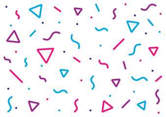 Confetti Seamless Pattern vector element. Retro Seamless Abstract Design Background. Vector Background with Sprinkles