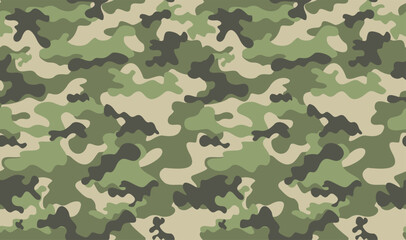 
green camouflage background, classic light pattern, trendy military design