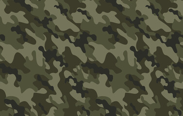 
forest camouflage vector khaki pattern, seamless texture, army background for textiles