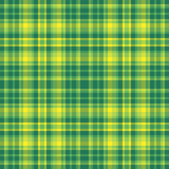 Patterned plaid vector texture, greeting tartan fabric textile. Outfit seamless background pattern check in mint and green colors.