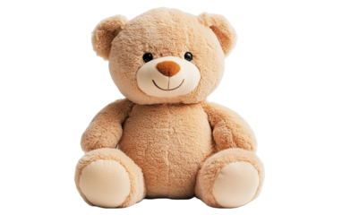 A teddy bear on transparent background, png	