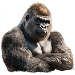 Obraz premium Silverback Isolated