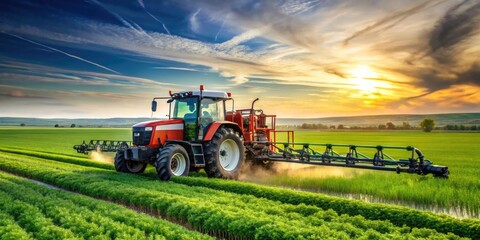 Powerful Agricultural Equipment For Spraying Pesticides And Fertilizers On Vast Expanses Of Farmland, Manufactured In Modern Factories For Efficient Farming Practices.