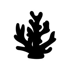 Coral Reef Glyph Icon, Vector illustration