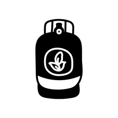 Obraz premium Bio Gas Glyph Icon, Vector illustration