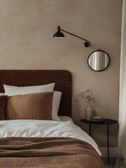 interior of a bedroom
