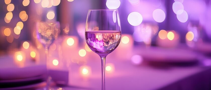 Whimsical event planner bokeh lights on light lavender background