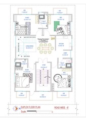 Architectural Floor plan Typical Autocad Floor Plan, 2D Drawing, House design